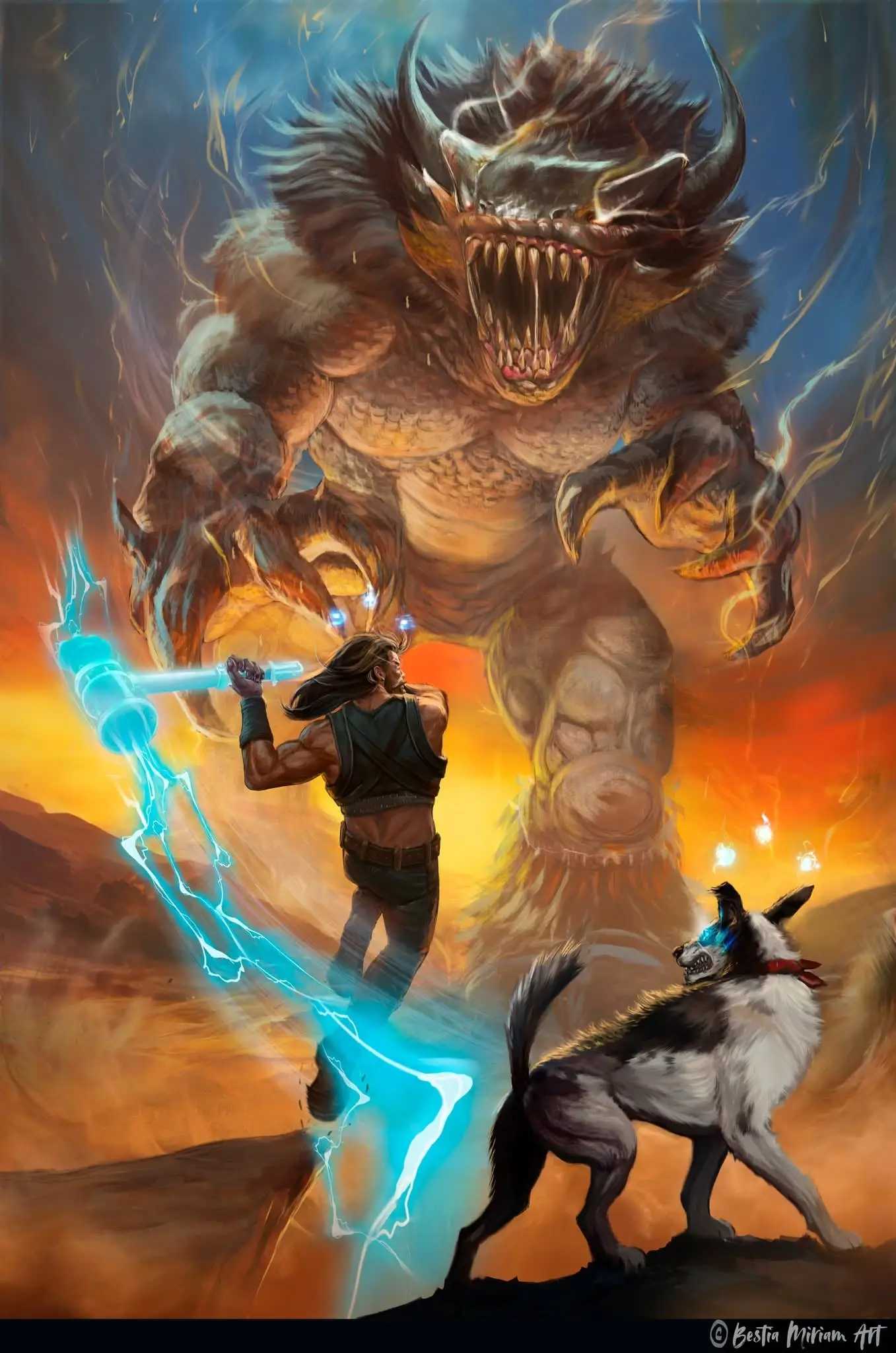 The Axe Warrior and His Faithful Friend